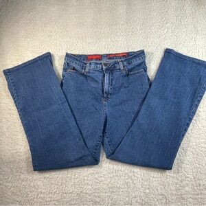 NYDJ Tummy Tuck Straight Leg Jeans Style 4000 Size 12 Stretch Denim